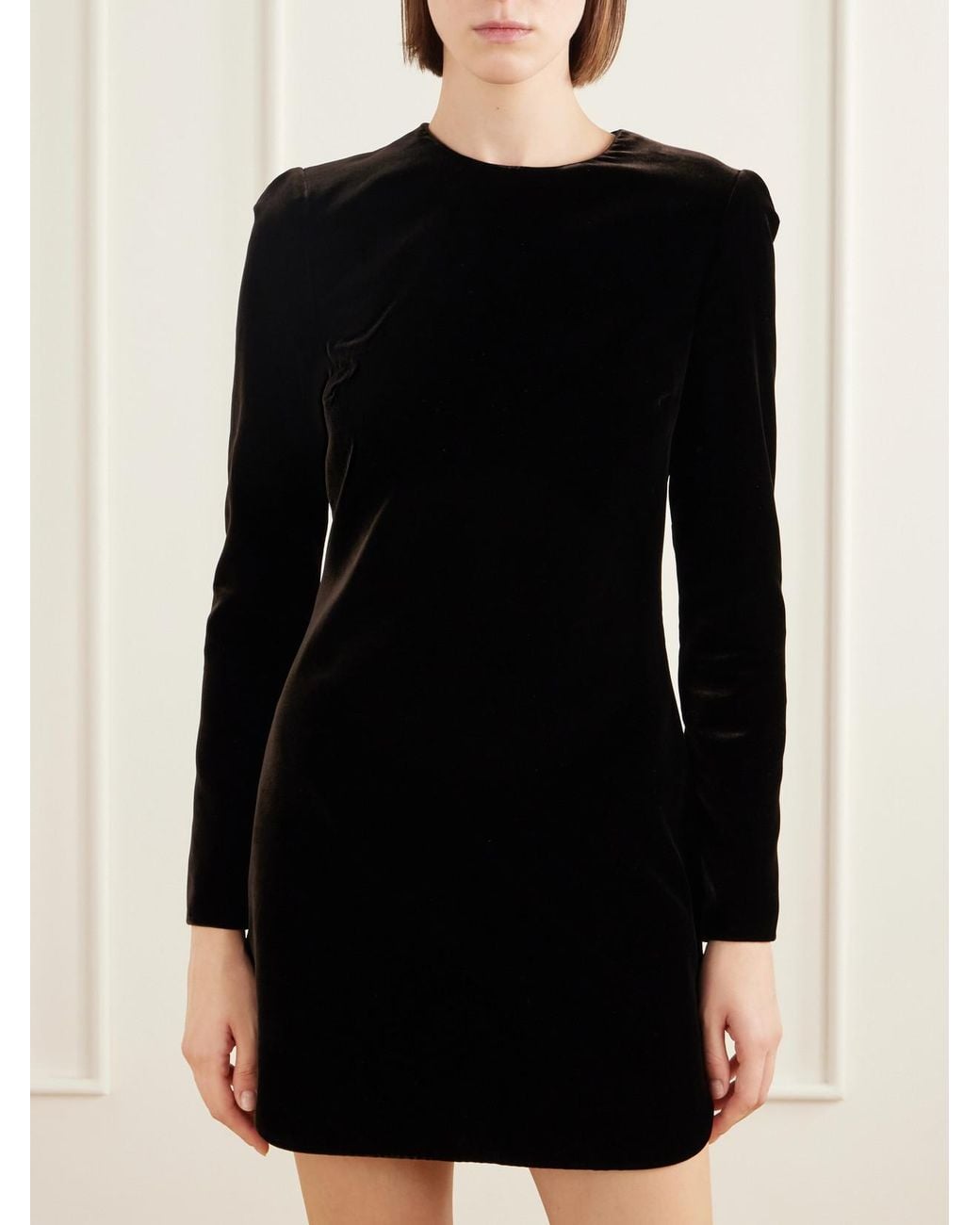 Alaïa Black Velvet Mini Dress