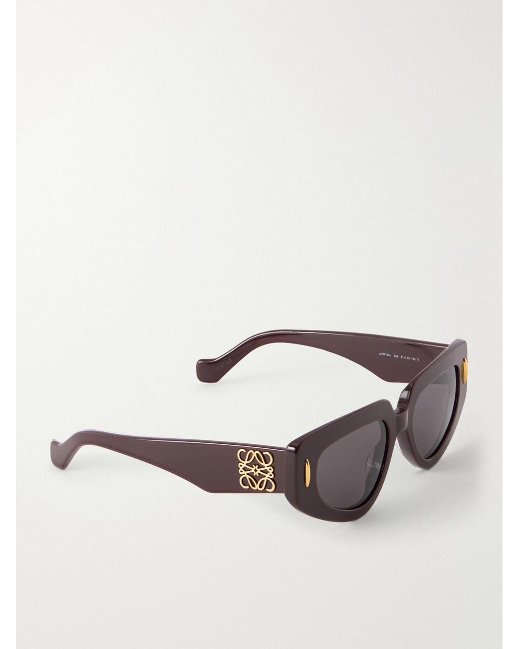 Loewe Purple Small Butterfly Screen Square-Frame Acetate Sunglasses