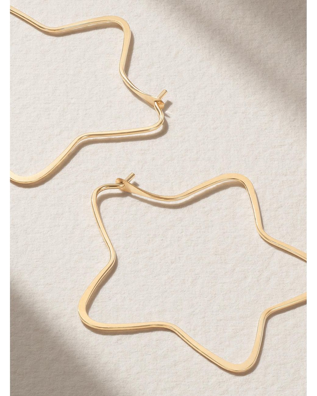 Melissa Joy Manning Metallic 14-Karat Hoop Earrings