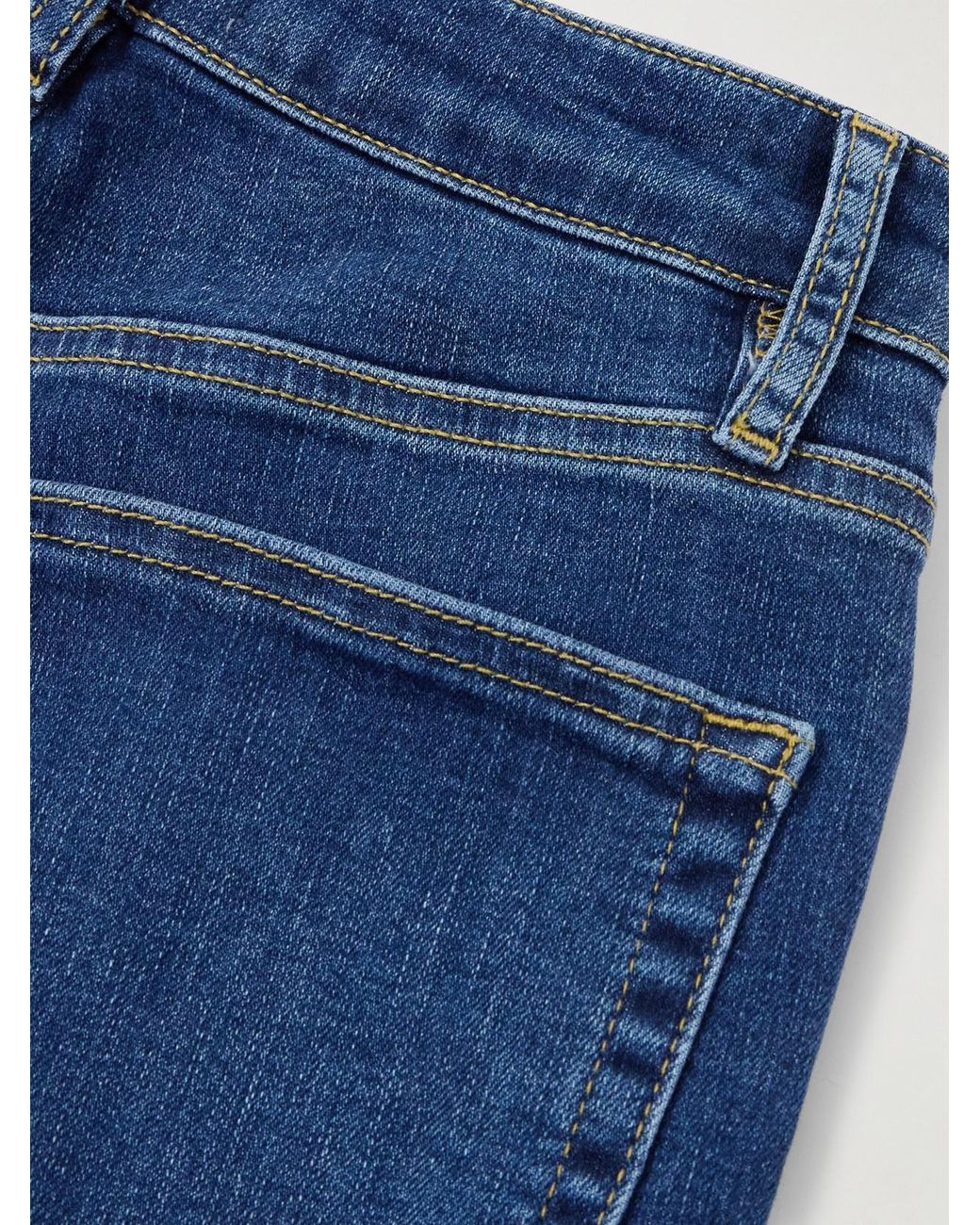 FRAME Blue The Reboot Crop High-Rise Tapered Jeans