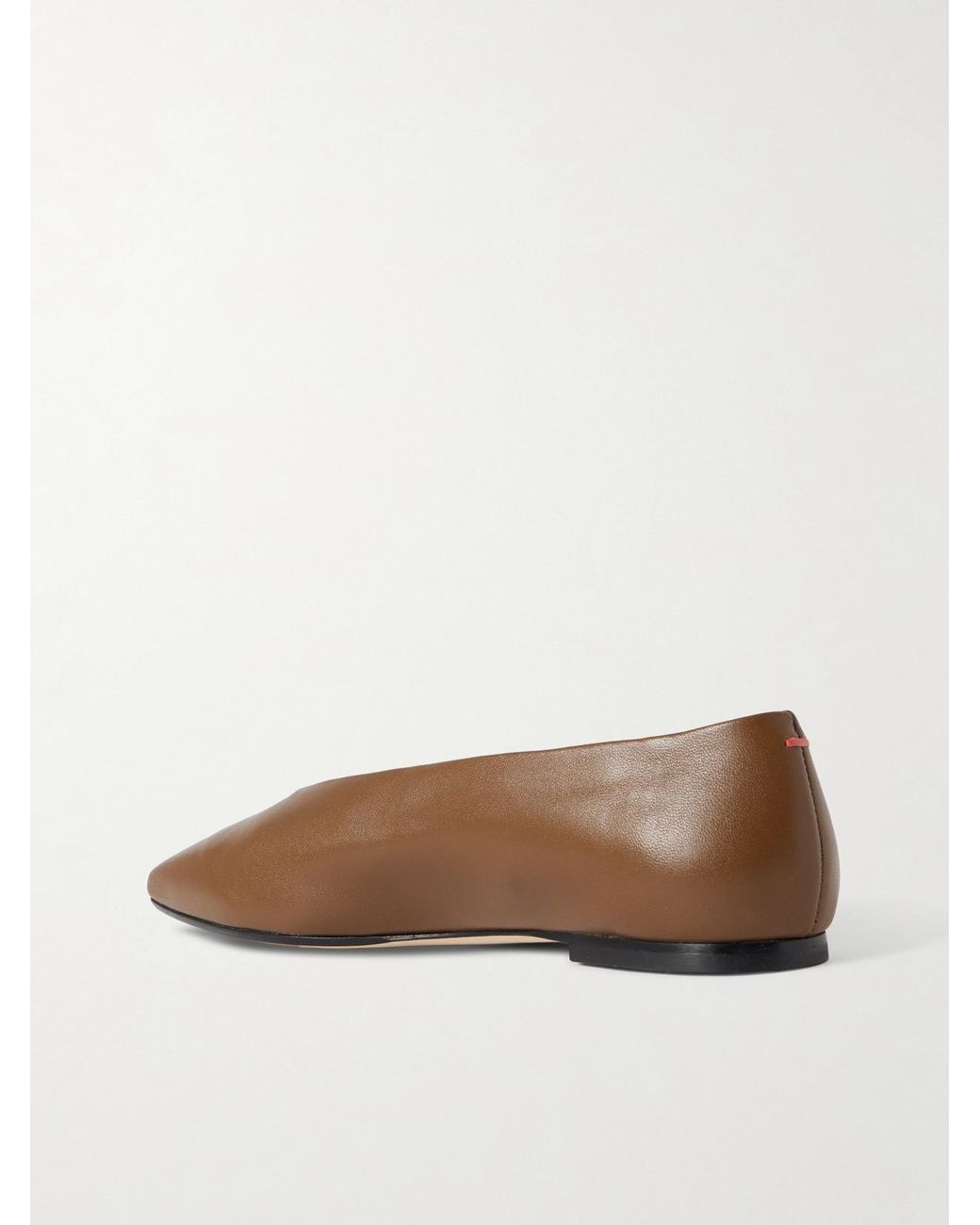 Aeyde Brown Betty Leather Ballet Flats