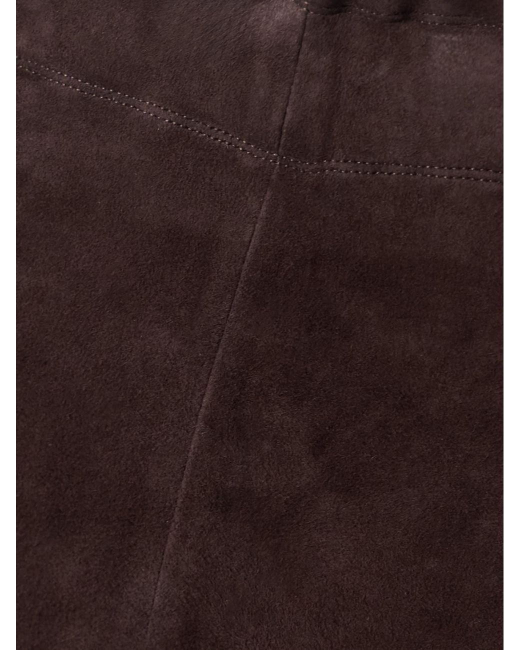 Stouls Brown Jp Twenty Cropped Suede Flared Leggings