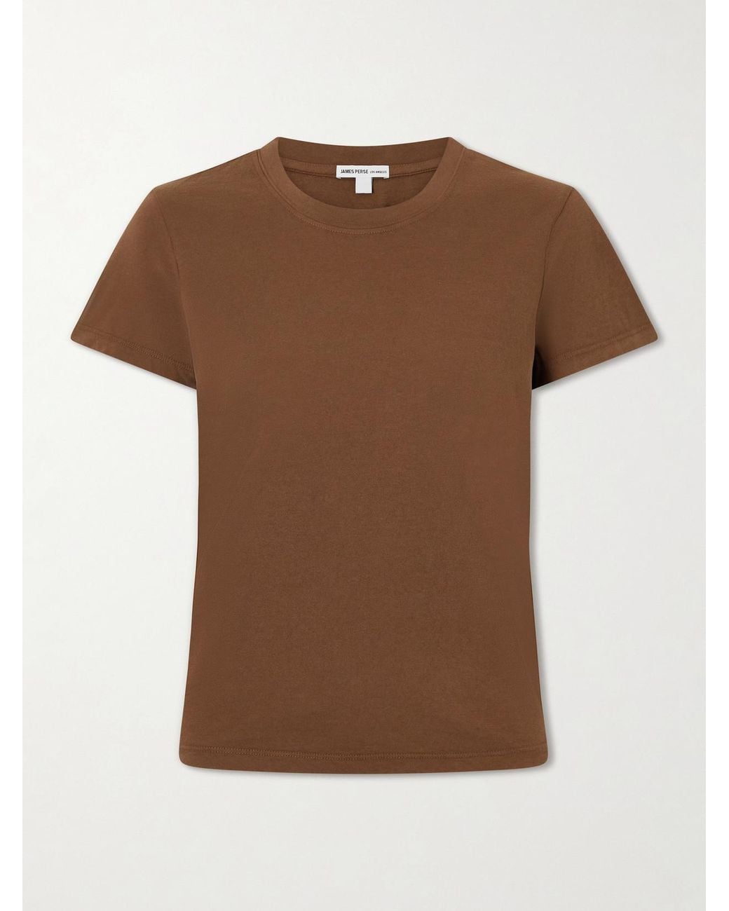 James Perse Brown Vintage Boy Cotton-Jersey T-Shirt