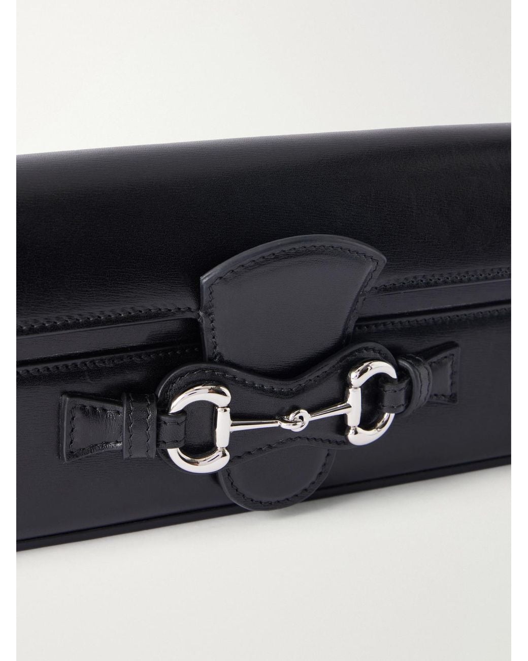 Gucci Blue Ristretto Embellished Leather Shoulder Bag
