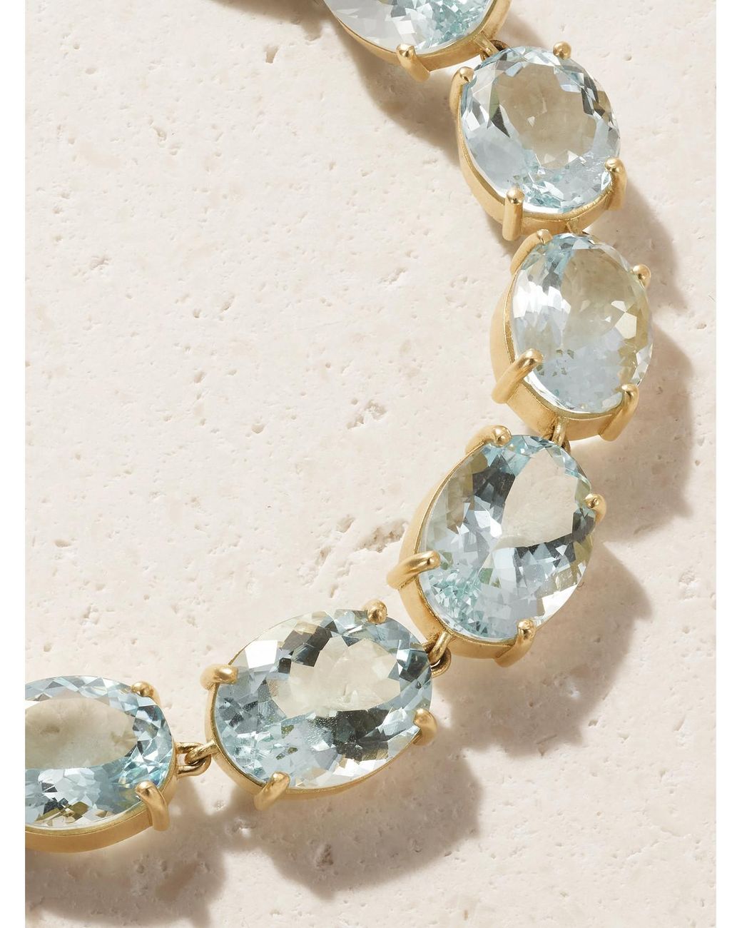 Irene Neuwirth Natural Gemmy Gem 18-Karat Aquamarine Bracelet