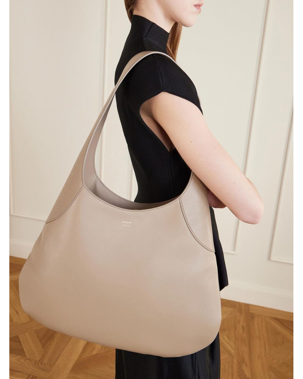 Khaite Natural Joan Large Leather Tote