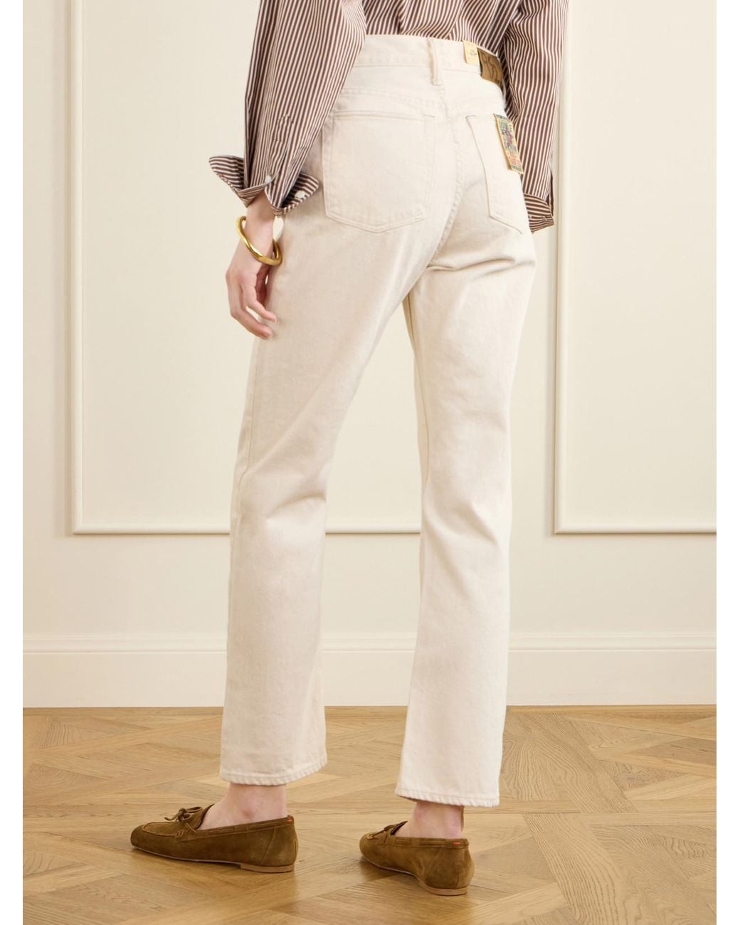 RRL Natural Mid-Rise Straight-Leg Jeans