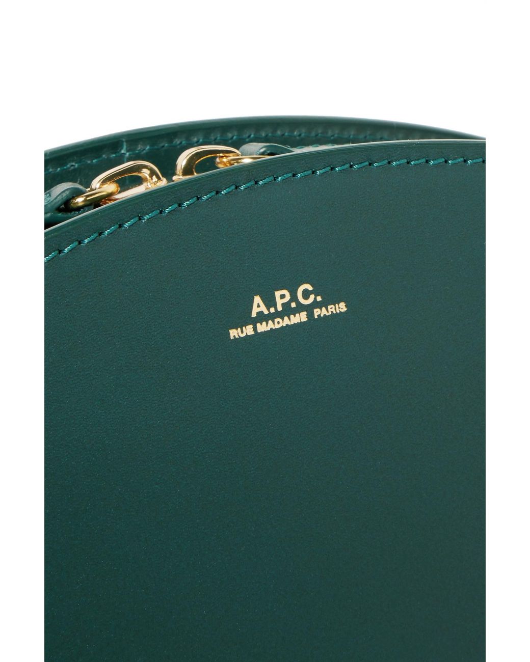 A.p.c. Demi Lune Mini In Anise Green