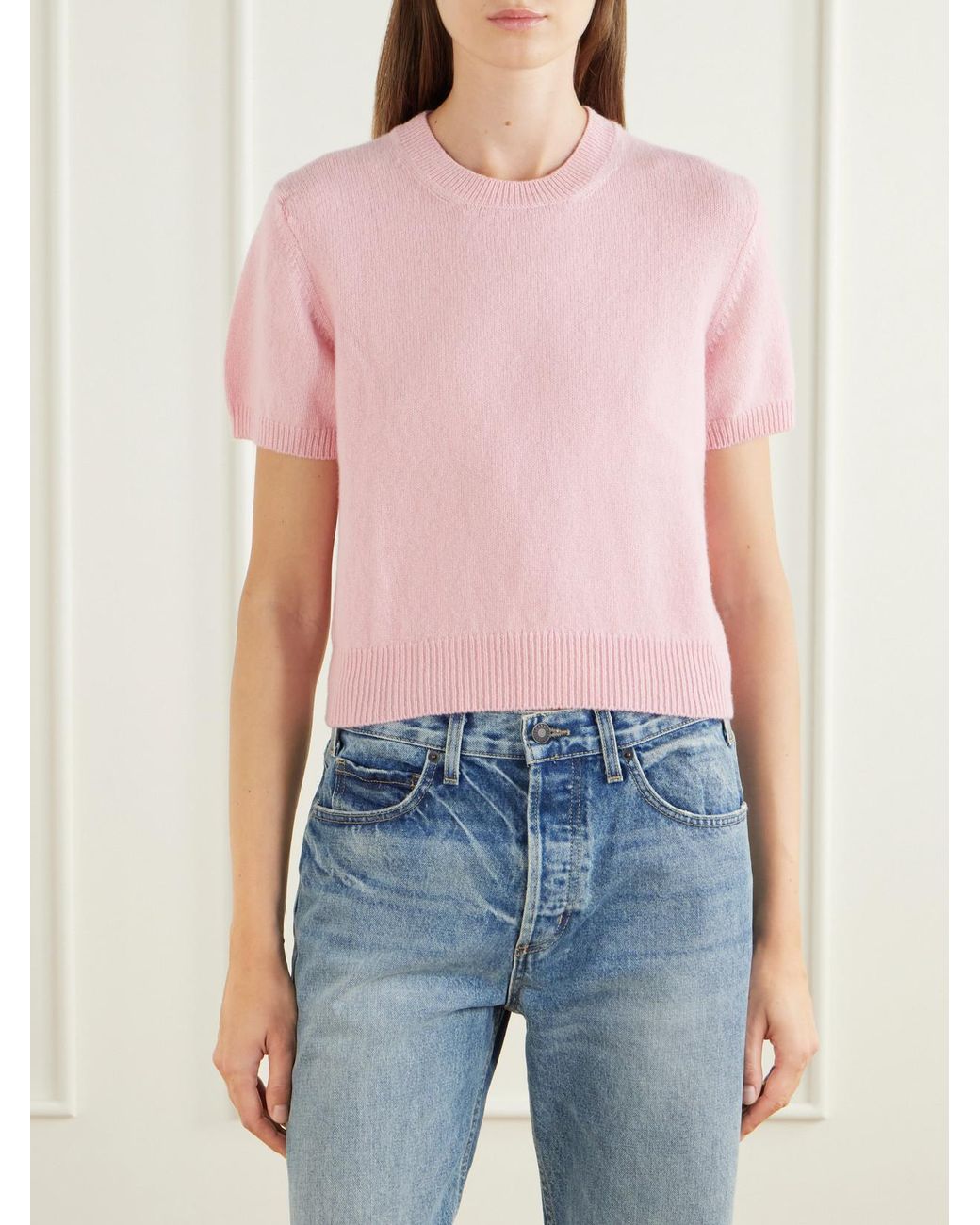 &Daughter Pink Wicklow Wool Sweater