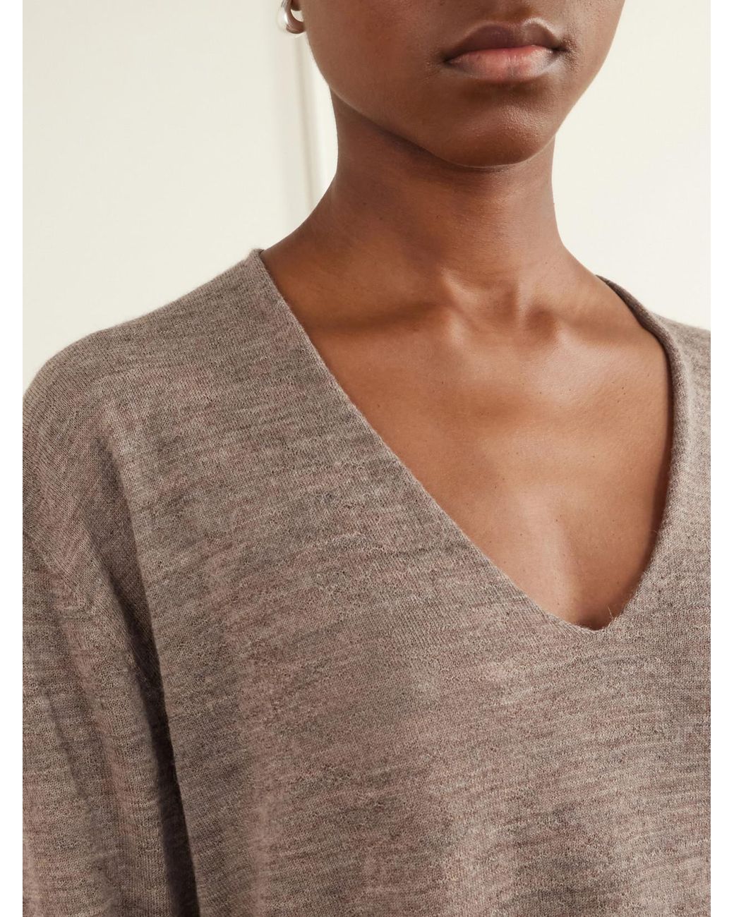 Lauren Manoogian Natural Merino And Alpaca Wool-Blend Sweater