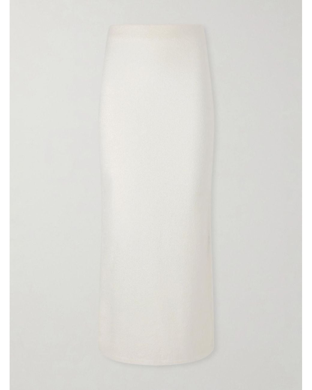 Gabriela Hearst White Narayan Cashmere Midi Skirt