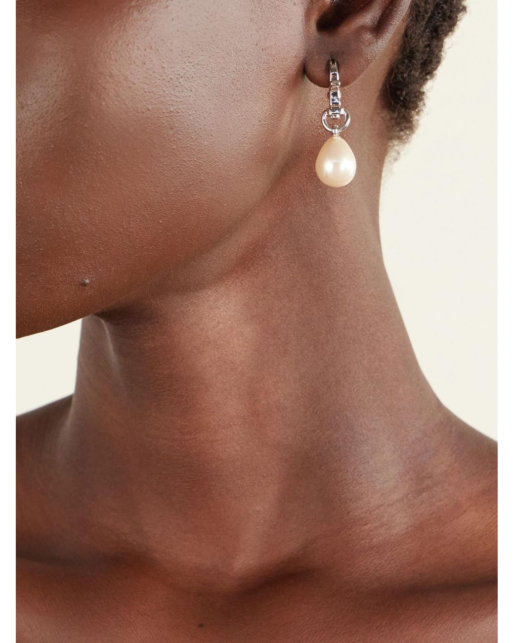 Vivienne Westwood Natural Claude Embellished-Tone Earrings