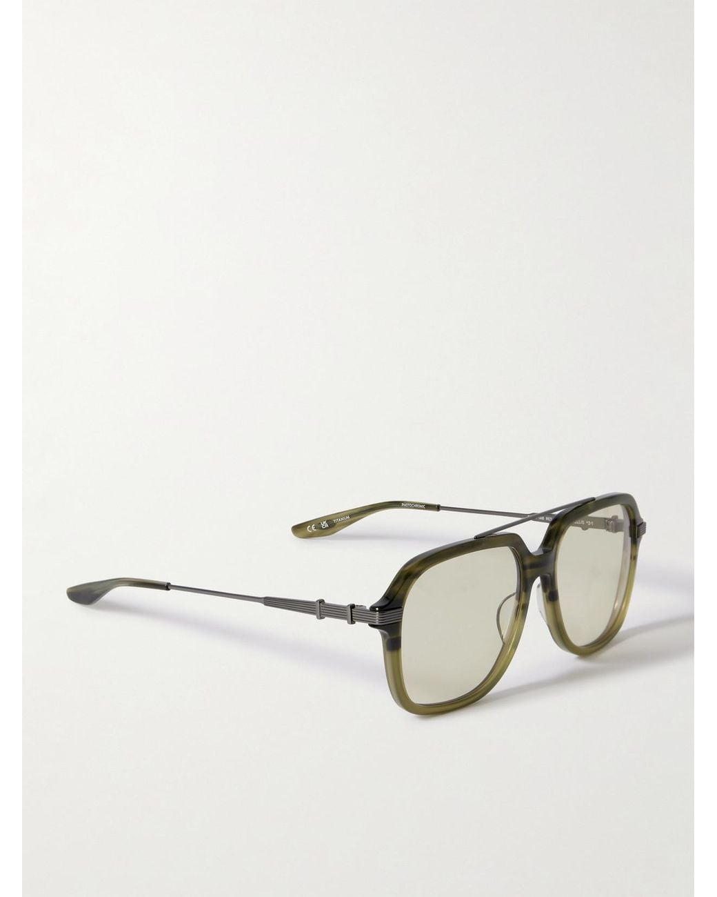 Barton Perreira Gray D. Ellis Aviator-Style Acetate And Titanium Sunglasses
