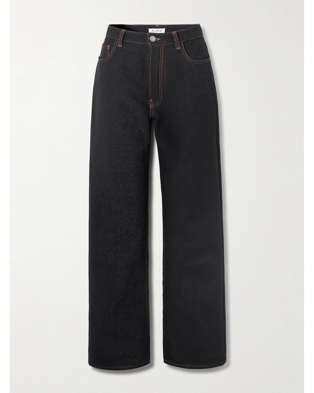 Alaïa Black Straight-Leg Jeans