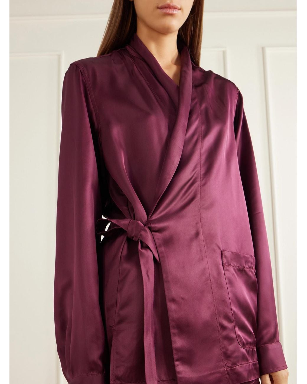 Sanderlak Purple Satin Jacket