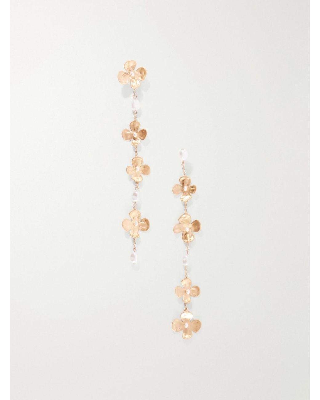 Cult Gaia White Lucky Pearl-Effect-Tone Earrings