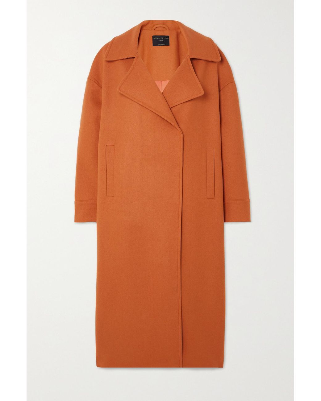 Orange mom coats top