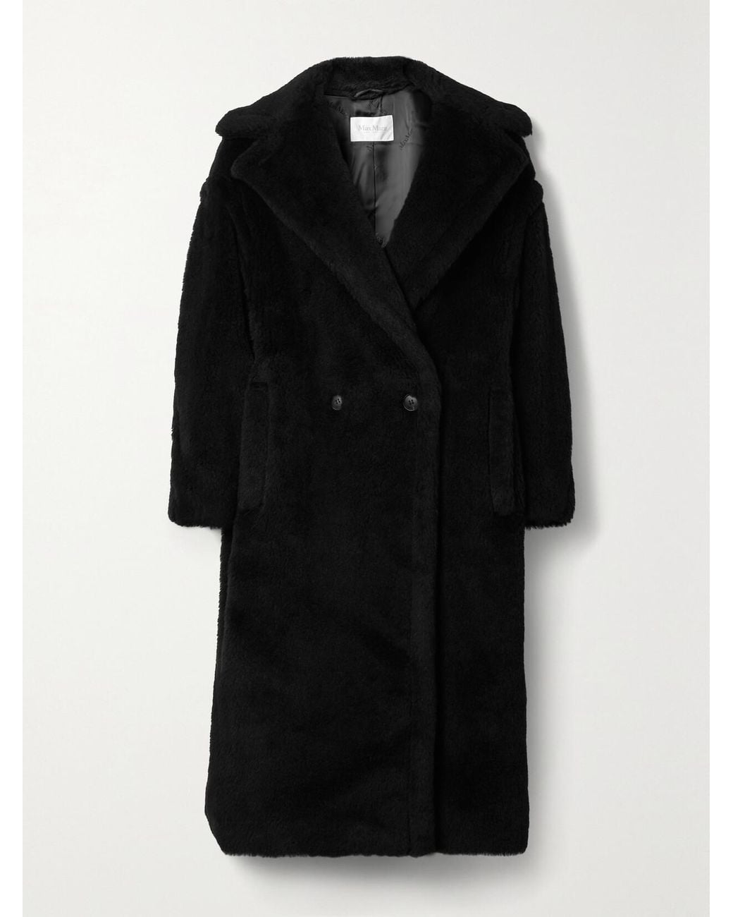 Max Mara Black Teddy Bear Icon Tedgirl Coat