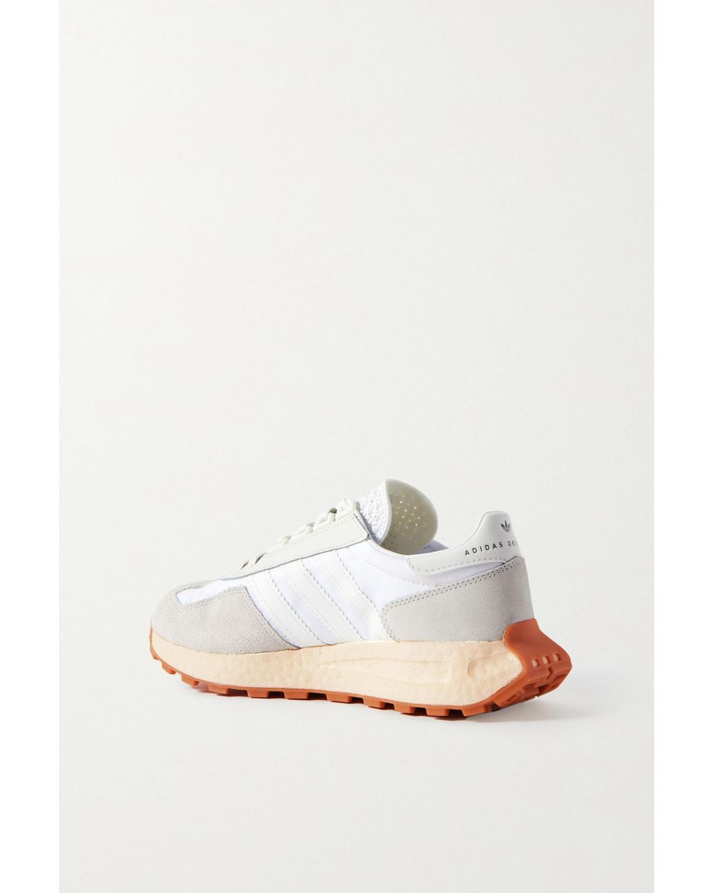 retropy e5 leather trimmed suede and nylon sneakers