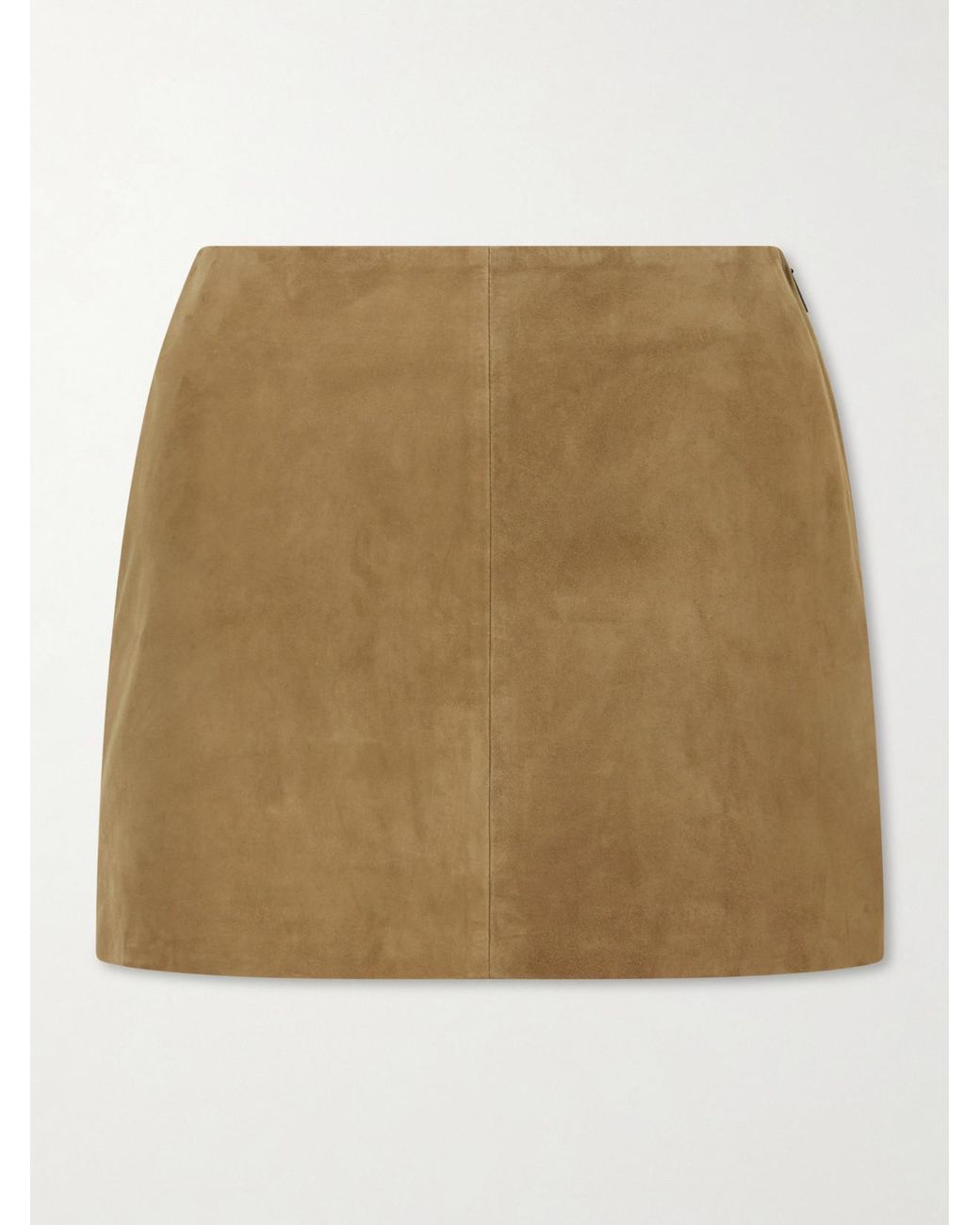 Arma Natural Melody Suede Mini Skirt