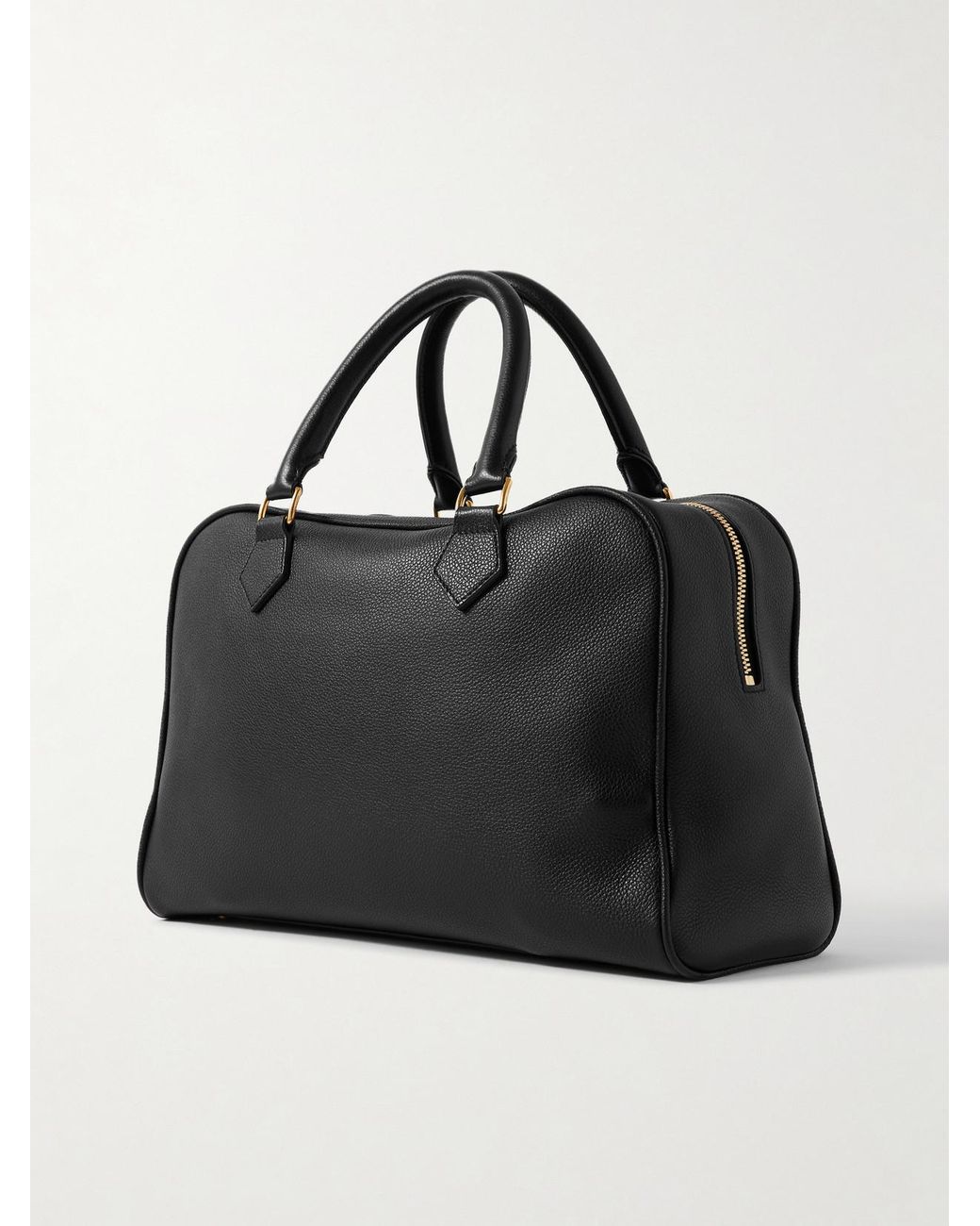 Nili Lotan Black Jaclyn Textured-Leather Tote
