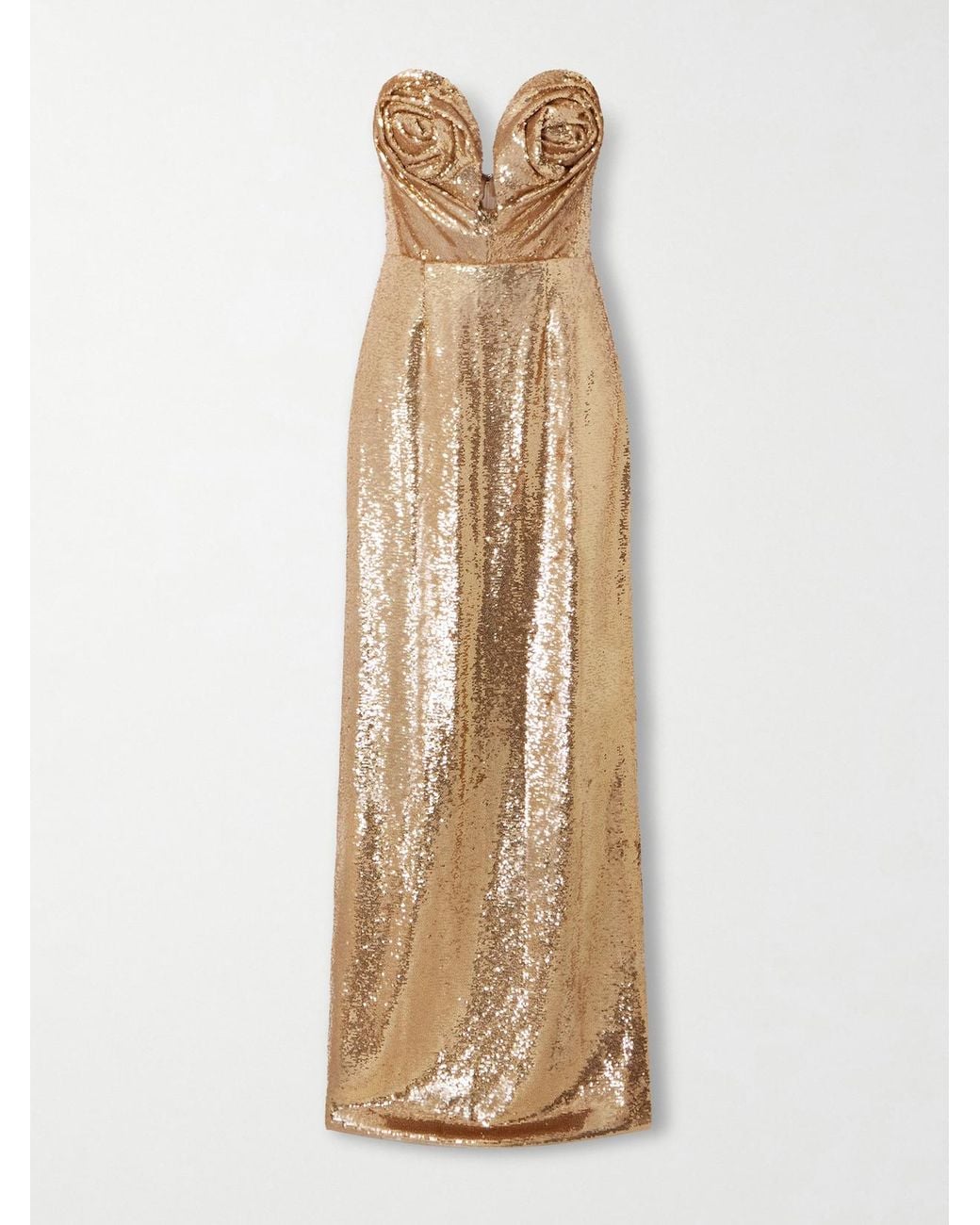 slim fit dress slacks Showstopper Maxi Dress Covered in Gold Sequins S / 4 / Gold