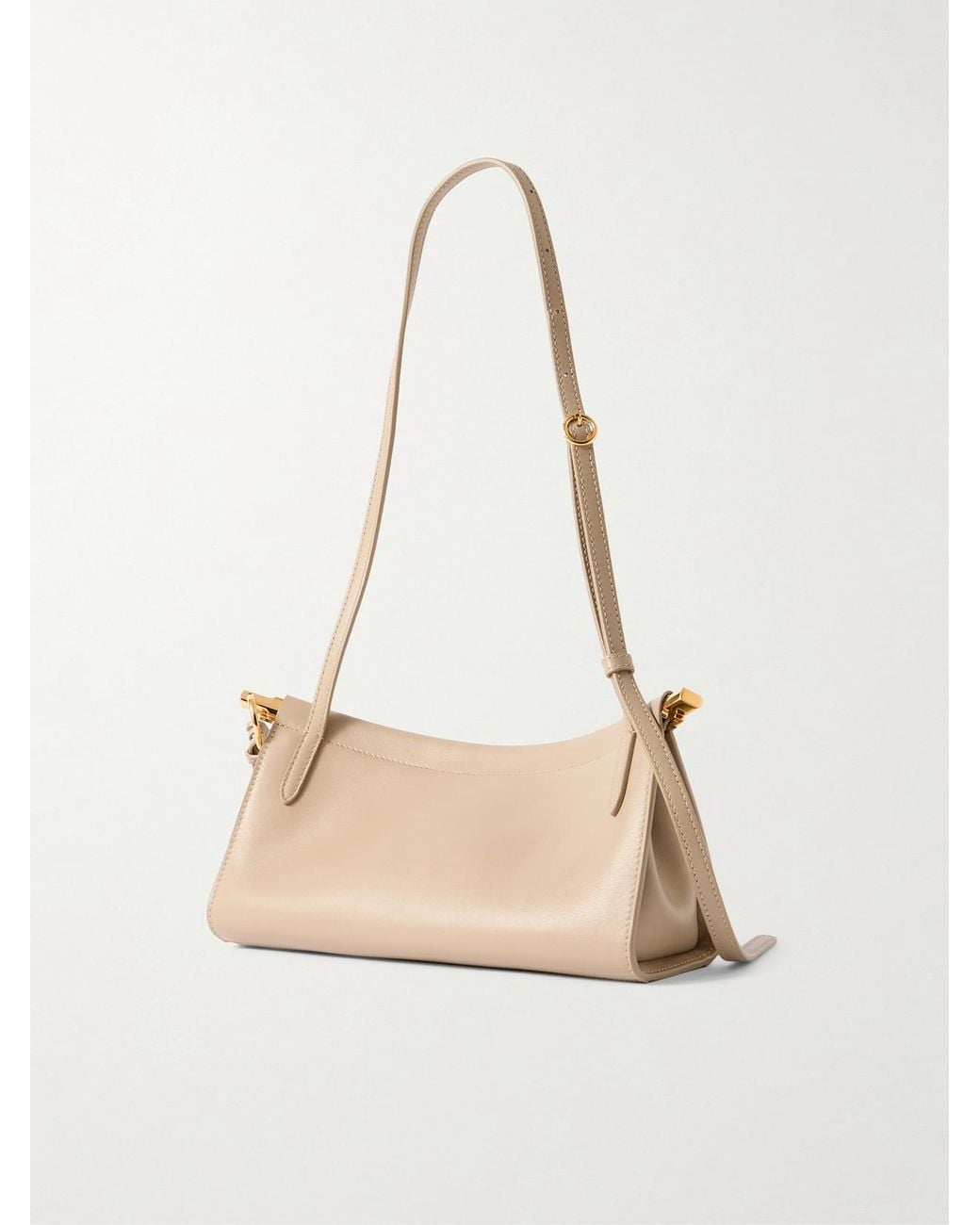 Alaïa Natural Le Click E/W Small Leather Shoulder Bag