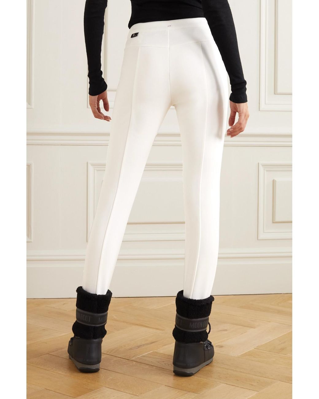 Moncler White Sportivo Stirrup Ski Pants