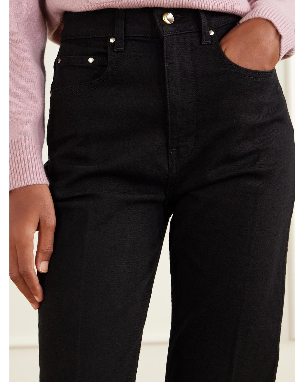 OSSOU Blue Flex Stretch High-Rise Straight-Leg Jeans