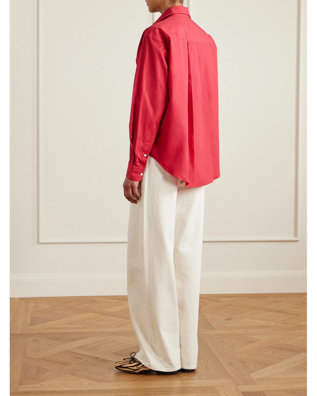 Comme Si Pink Cotton-Poplin Shirt