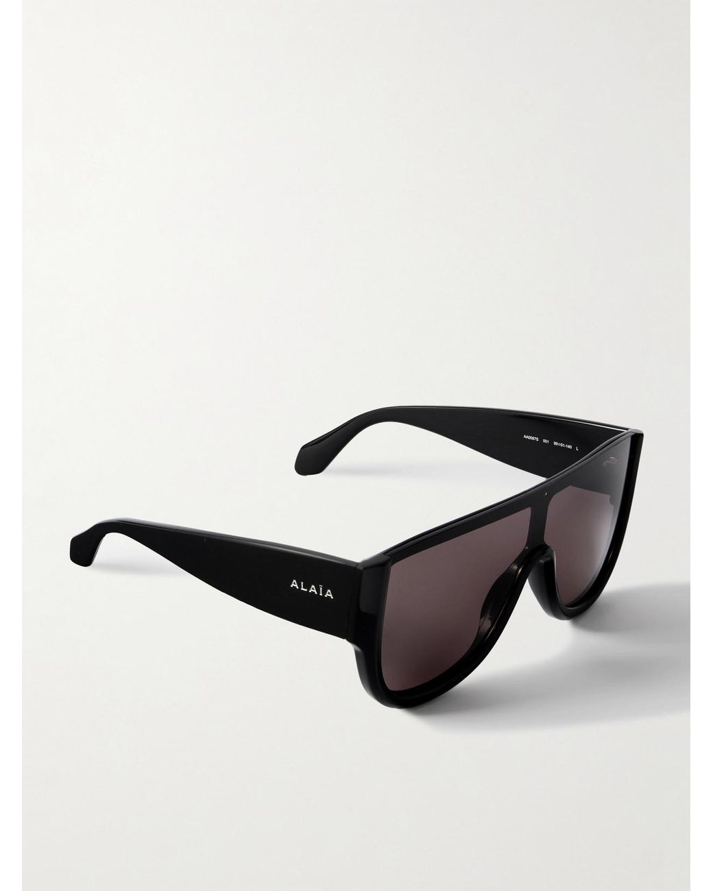 Alaïa Black Mask Large D-Frame Acetate Sunglasses