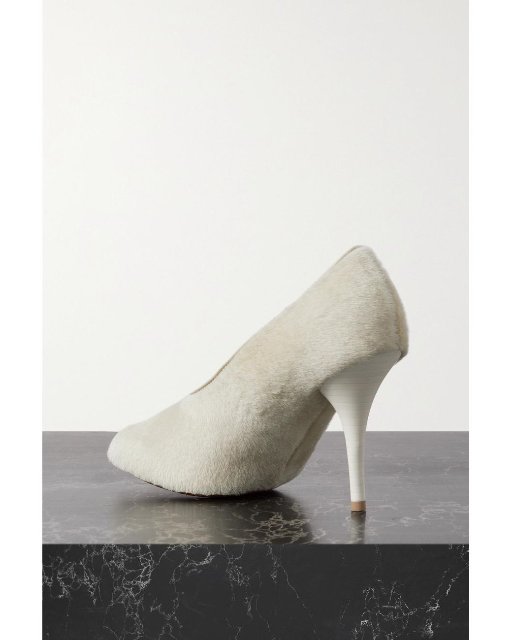 Givenchy Show Lamb Hair Pumps in White Lyst UK