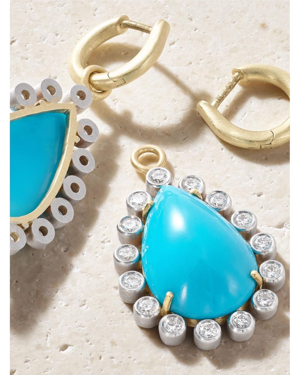 Irene Neuwirth Blue Gemmy Gem 18-Karat And Diamond And Earrings