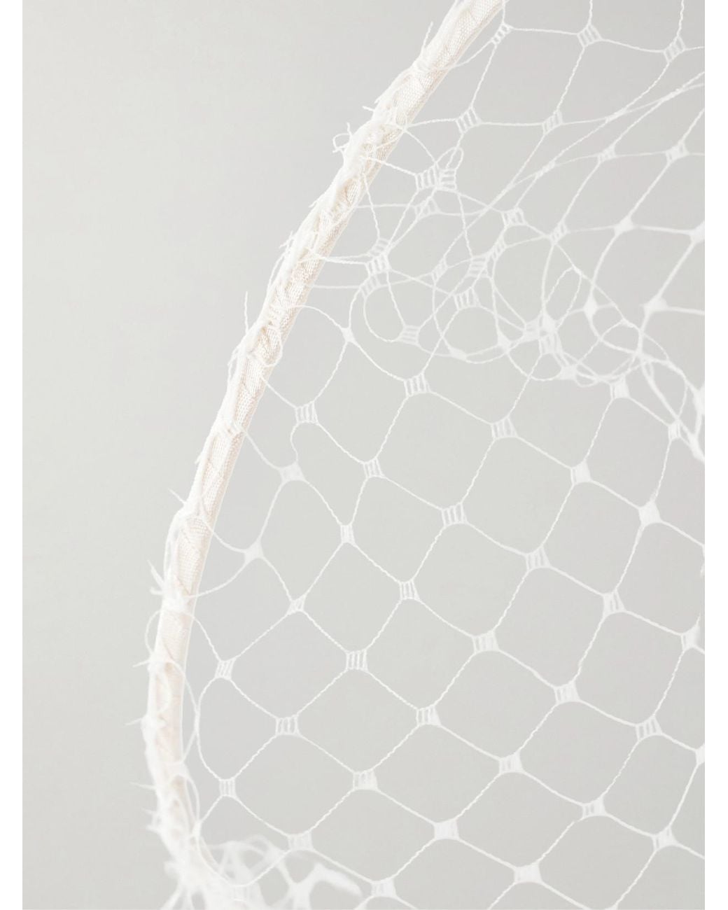 Jennifer Behr White Perline Voilette Headpiece