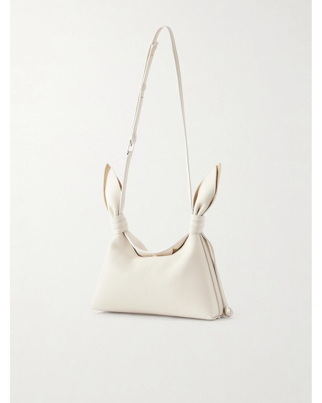 Loewe Natural Scarf Mini Knot-Detailed Leather Shoulder Bag