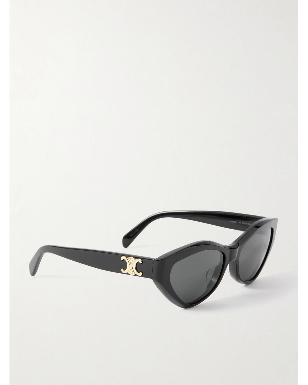 Céline Gray Triomphe Cat-Eye Acetate Sunglasses