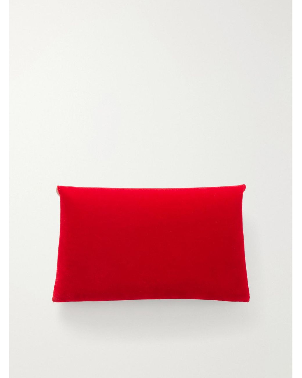 Altuzarra Red Envelope Velvet Clutch