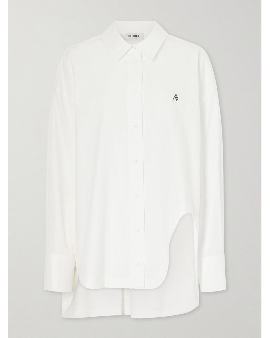 The Attico White Cotton-Poplin Shirt