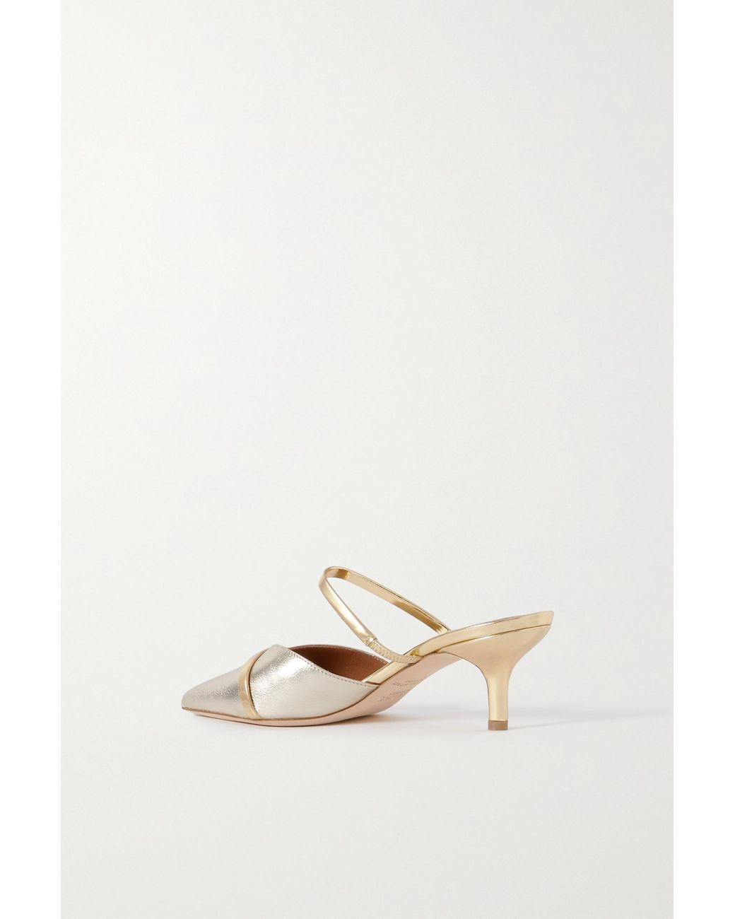 Malone Souliers Frankie 45 Metallic Leather Pumps in Natural | Lyst  Australia