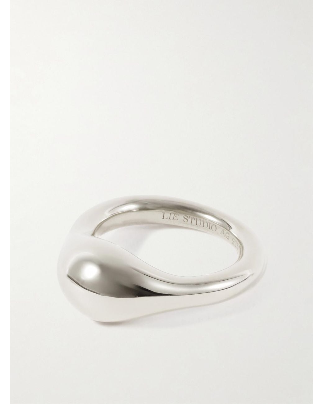 LIE STUDIO White The Chloe Sterling Ring