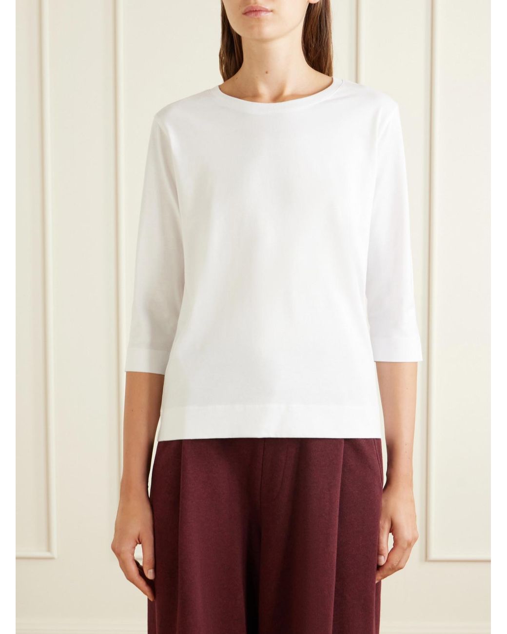 Dries Van Noten White Cotton T-Shirt
