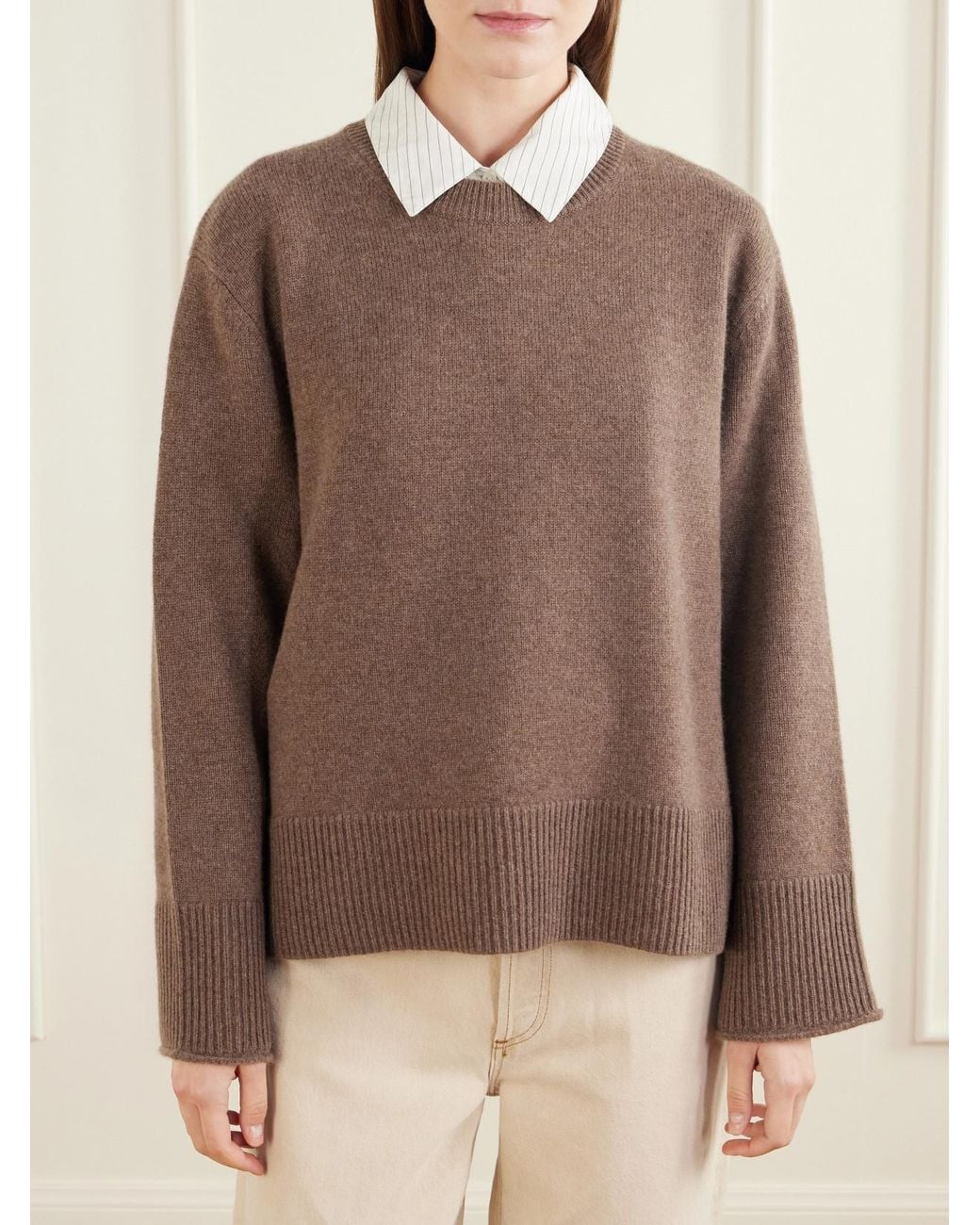 James Perse Brown Cashmere Sweater