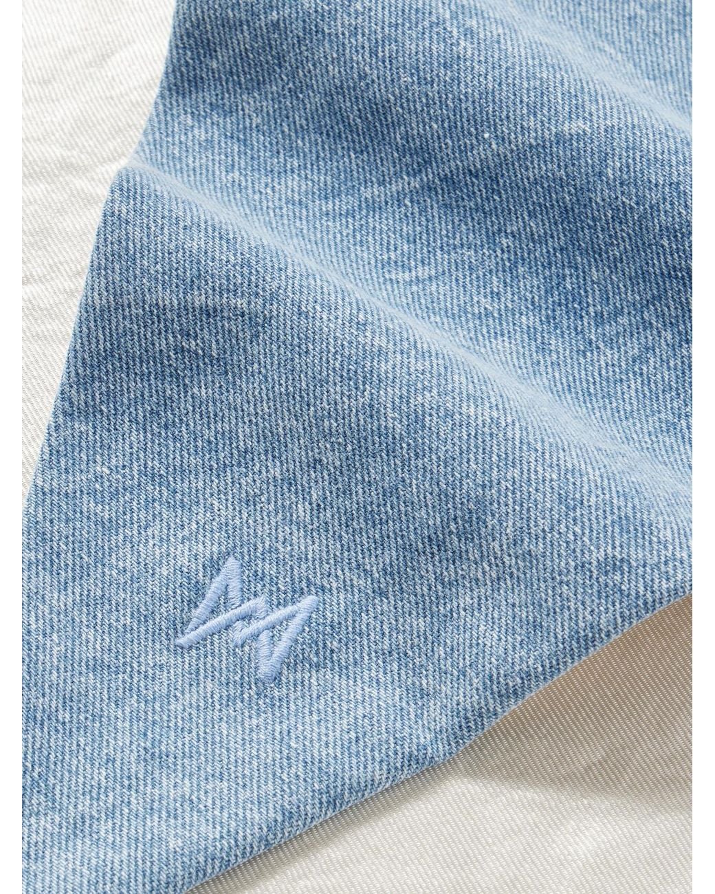 Agolde Blue Maria Mcmanus Organic And Recycled Denim Scarf