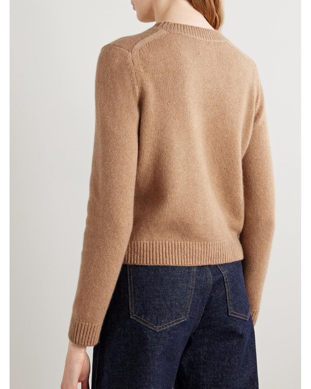 Khaite Natural Leta Cashmere Sweater