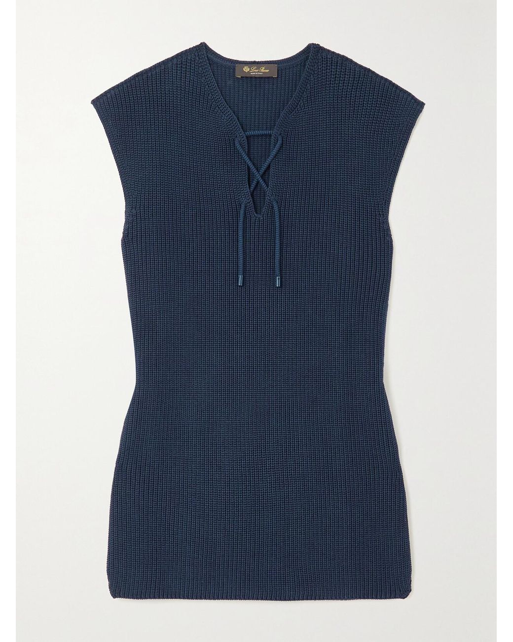 Loro Piana Blue Cotton Top