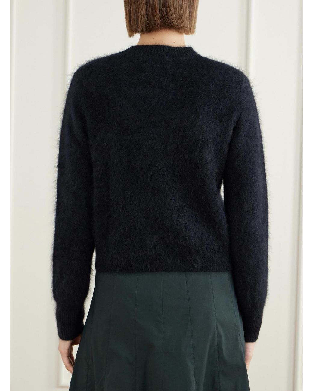 Lisa Yang Black Azalea Brushed-Cashmere Cardigan