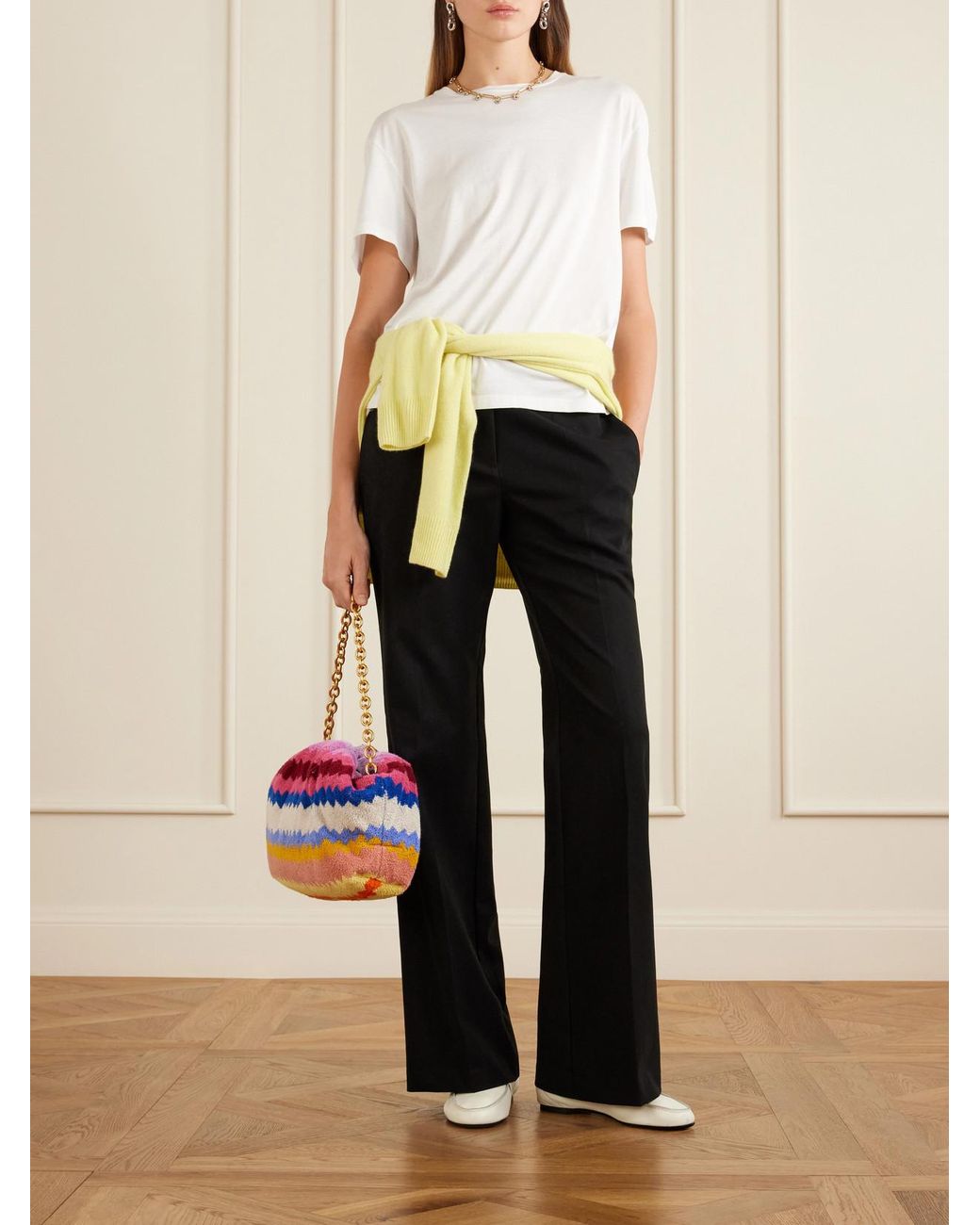 Missoni Multicolor Large Striped Terry Pouch