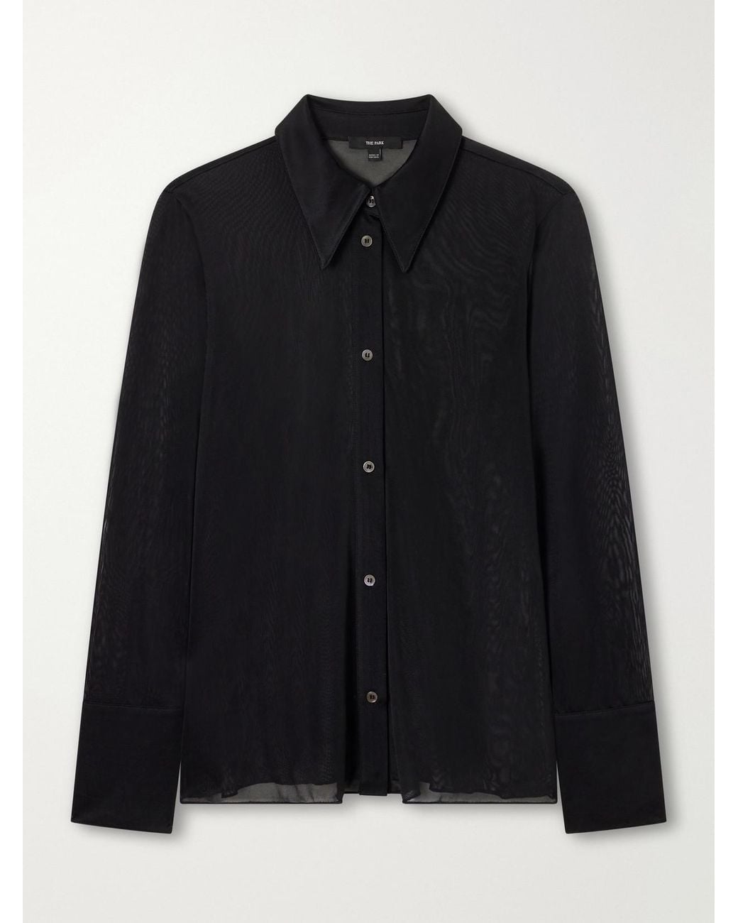 The Park Black Serge Lyocell Shirt