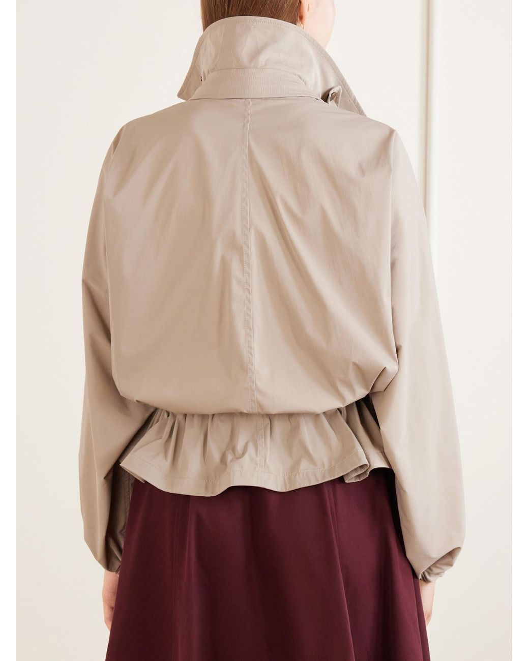 Burberry Natural Cropped Shell Jacket