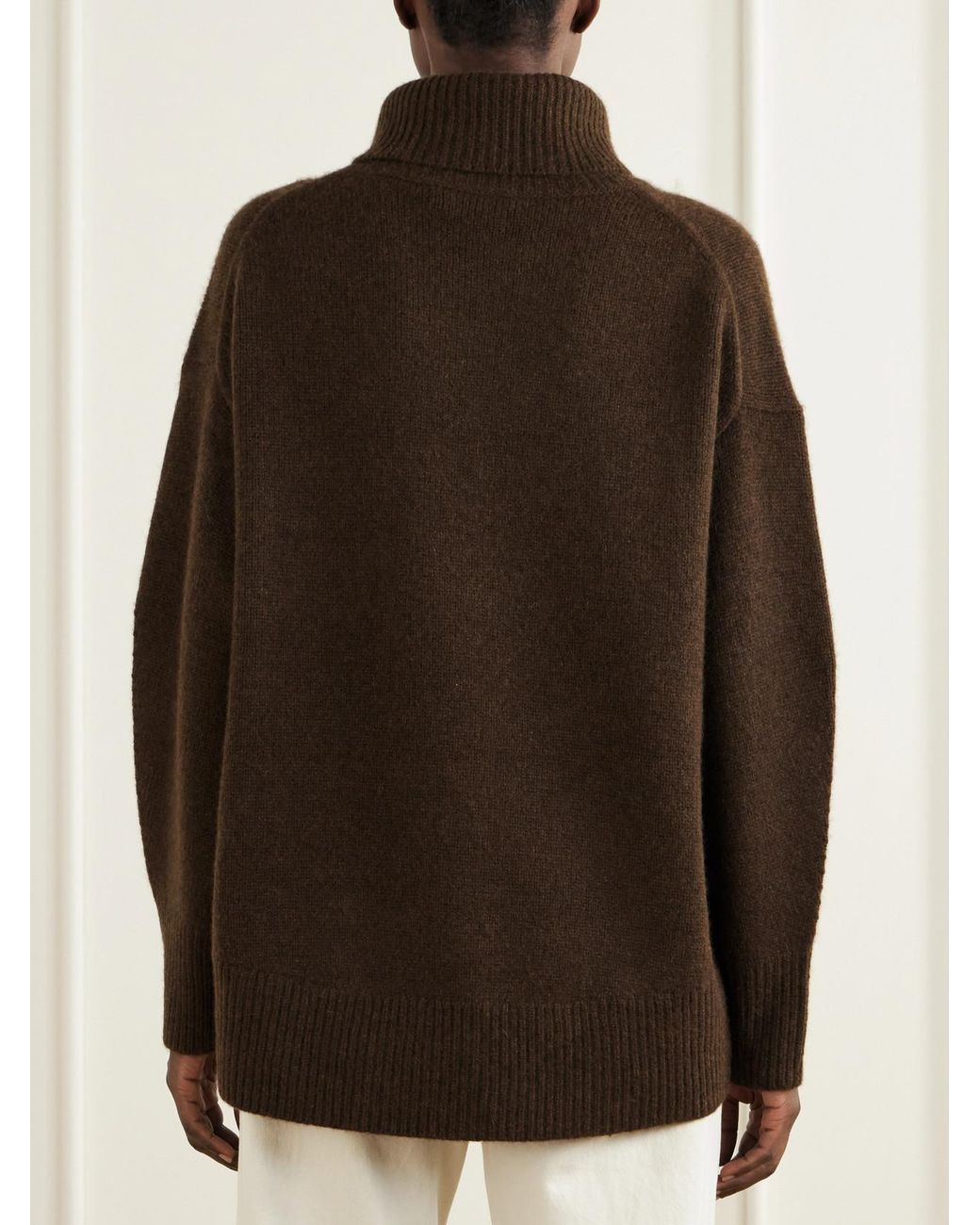 arch4 Brown World's End Cashmere Turtleneck Sweater